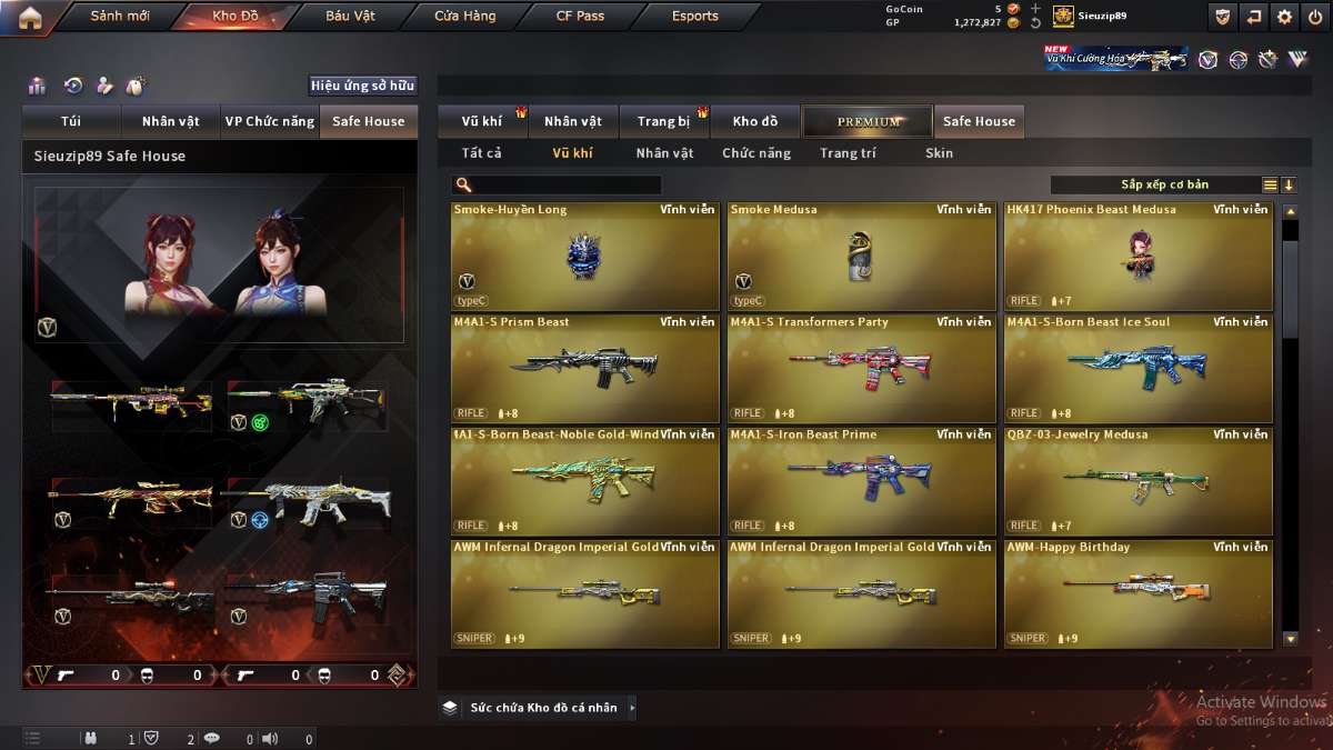 shop acc cf uy tin gia re